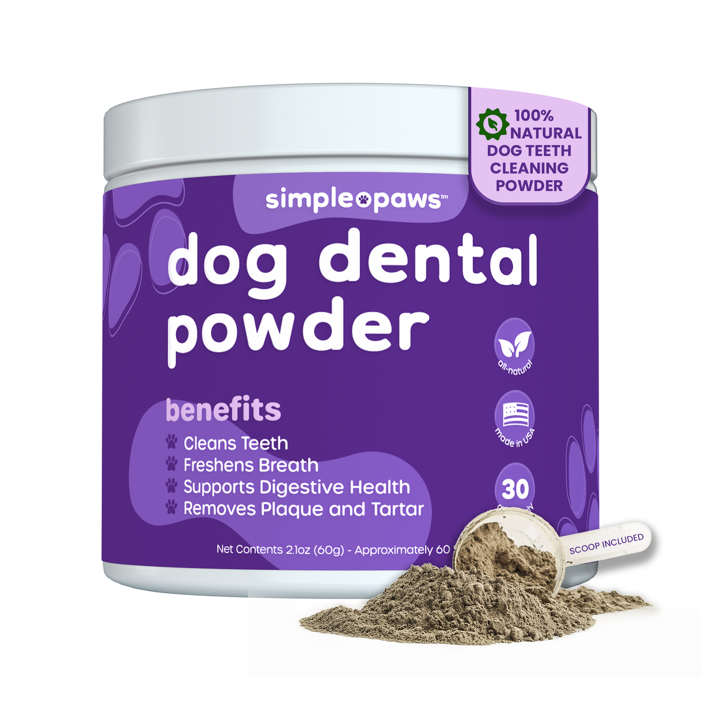 SimplePaws - Dog Dental Powder