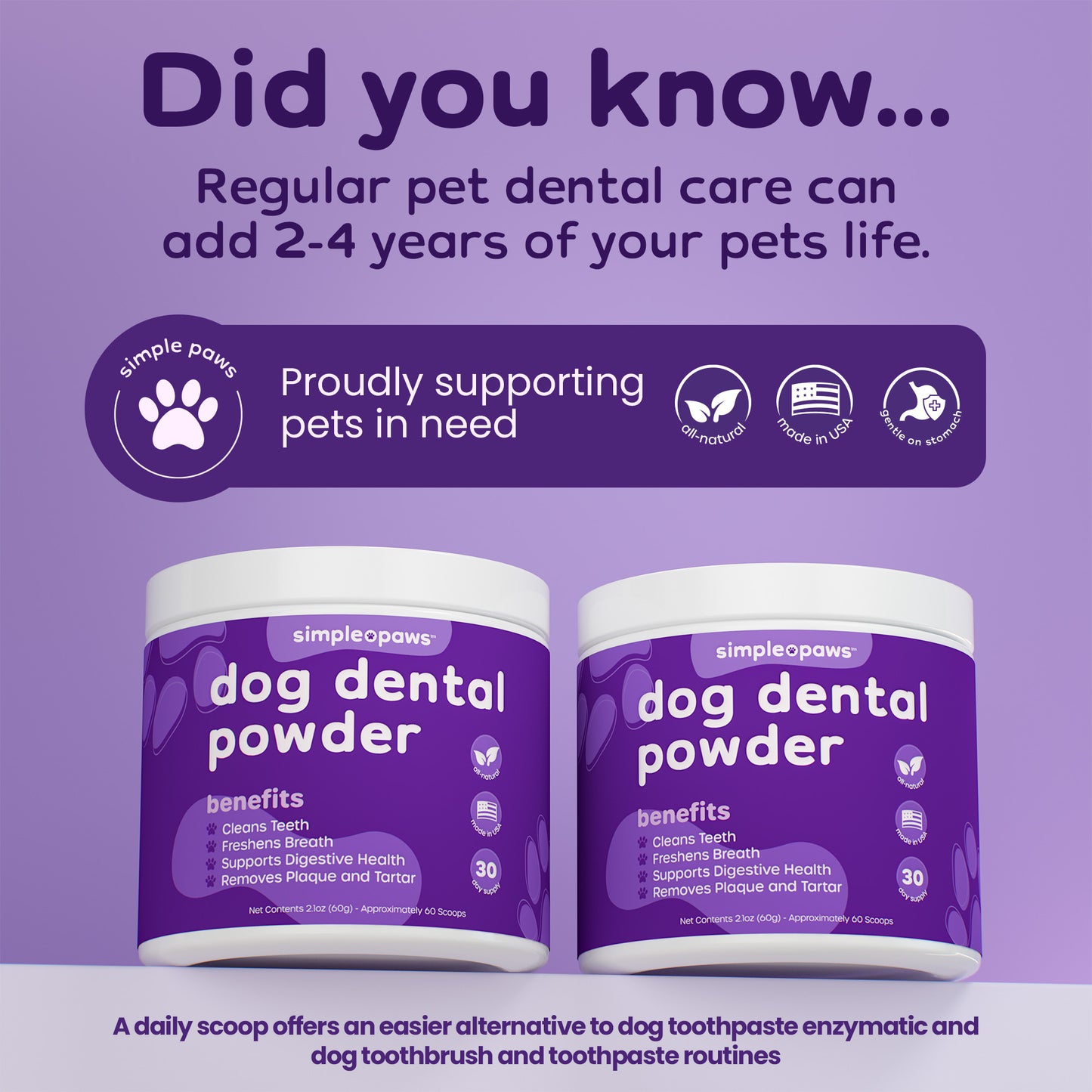 SimplePaws - Dog Dental Powder